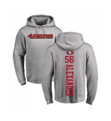 Football San Francisco 49ers #56 Kwon Alexander Ash Backer Pullover Hoodie
