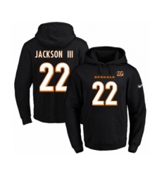 Football Men's Cincinnati Bengals #22 William Jackson Black Name & Number Pullover Hoodie