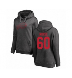 Football Women's Buffalo Bills #60 Mitch Morse Ash One Color Pullover Hoodie