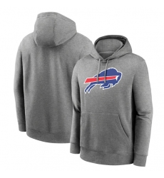 Men's Buffalo Bills Heather Gray Primary Logo Long Sleeve Hoodie