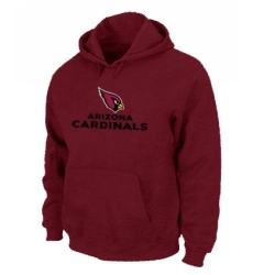 NFL Men Nike Arizona Cardinals Authentic Logo Pullover Hoodie - Red