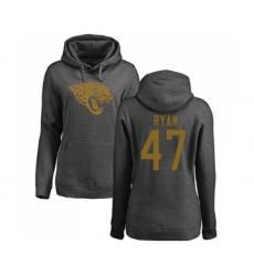 Football Women's Jacksonville Jaguars #47 Jake Ryan Ash One Color Pullover Hoodie