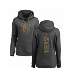 Hockey Women's Vegas Golden Knights #24 Jaycob Megna Charcoal One Color Backer Pullover Hoodie