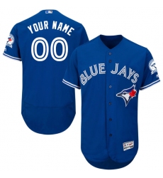 Men's Majestic Toronto Blue Jays Customized Blue Alternate Flex Base Authentic Collection MLB Jersey