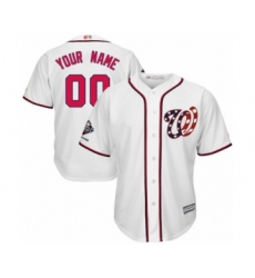 Men's Washington Nationals Customized Replica White Home Cool Base 2019 World Series Champions Baseball Jersey