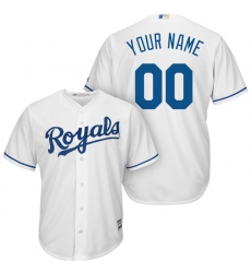 Men's Kansas City Royals Majestic White Home Cool Base Custom Jersey