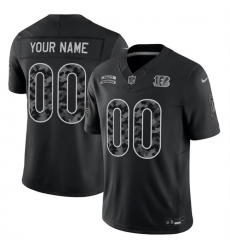 Men's Cincinnati Bengals Active Player Custom Black F.U.S.E. 2026 Salute to Service Limited Football Stitched Jersey