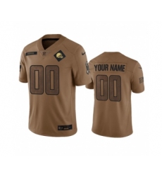 Men's Nike Cleveland Browns Active Player Custom 2023 Brown Salute To Service Limited Football Stitched Jersey