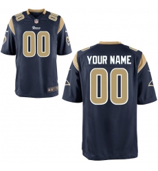 Youth Los Angeles Rams Nike Navy Custom Game Jerse