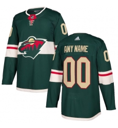 Men's Minnesota Wild adidas Green Authentic Custom Jersey