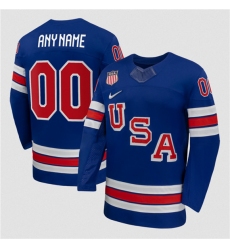 Men's USA Active Player Custom Blue 2026 Stitched Jersey