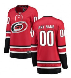 Women's Carolina Hurricanes Fanatics Branded Red Home Breakaway Custom Jersey