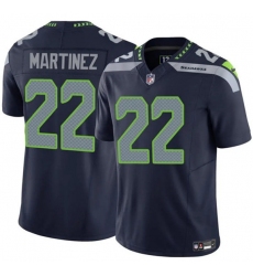Men's Seattle Seahawks #22 Damien Martinez Navy 2025 F.U.S.E. Vapor Untouchable Limited Football Stitched Jersey