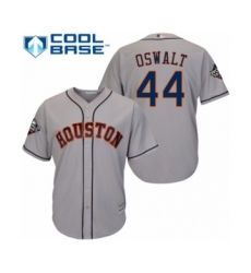 Youth Houston Astros #44 Roy Oswalt Authentic Grey Road Cool Base 2019 World Series Bound Baseball Jersey