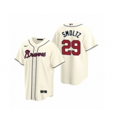 Women Atlanta Braves #29 John Smoltz Nike Cream 2020 Replica Alternate Jersey