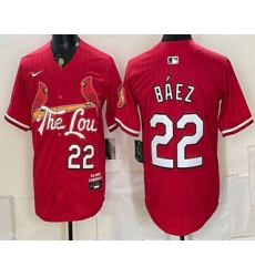 Men's St Louis Cardinals #22 Joshua Baez Red Limited Jersey