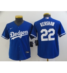 Youth Nike Los Angeles Dodgers #22 Clayton Kershaw Blue Authentic Jersey