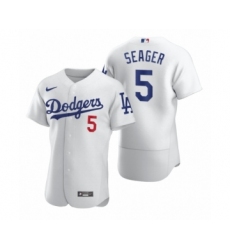 Men's Los Angeles Dodgers #5 Corey Seager Nike White 2020 Authentic Jersey