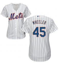 Women's Majestic New York Mets #45 Zack Wheeler Authentic White Home Cool Base MLB Jersey