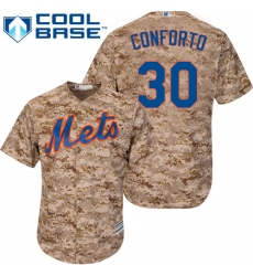 Men's Majestic New York Mets #30 Michael Conforto Replica Camo Alternate Cool Base MLB Jersey