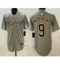 Men's Pittsburgh Pirates #9 Bill Mazeroski Grey Limited Jersey