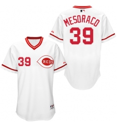 Men's Majestic Cincinnati Reds #39 Devin Mesoraco Authentic White 1990 Turn Back The Clock MLB Jersey