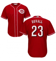 Youth Majestic Cincinnati Reds #23 Adam Duvall Authentic Red Alternate Cool Base MLB Jersey