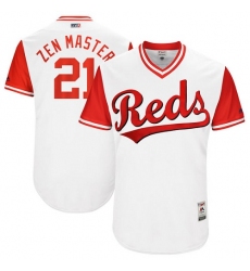 Men's Majestic Cincinnati Reds #21 Michael Lorenzen 