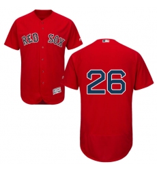 Men's Majestic Boston Red Sox #26 Wade Boggs Red Alternate Flex Base Authentic Collection MLB Jersey