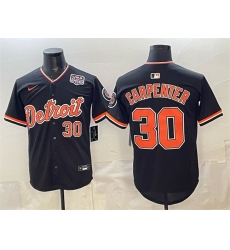 Men's Detroit Tigers #30 Kerry Carpenter Black 2026 Alternate USA 250 Vapor Premier Limited Stitched Baseball Jersey