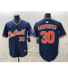 Men's Detroit Tigers #30 Kerry Carpenter Navy 2026 Alternate Vapor Premier Limited Stitched Baseball Jersey