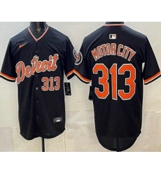 Men's Detroit Tigers #313 Motor City Navy Limited Jersey