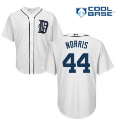 Men's Majestic Detroit Tigers #44 Daniel Norris Replica White Home Cool Base MLB Jersey