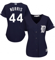 Women's Majestic Detroit Tigers #44 Daniel Norris Authentic Navy Blue Alternate Cool Base MLB Jersey