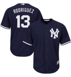 Youth Majestic New York Yankees #13 Alex Rodriguez Replica Navy Blue Alternate MLB Jersey