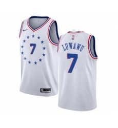 Youth Nike Philadelphia 76ers #7 Timothe Luwawu White Swingman Jersey - Earned Edition