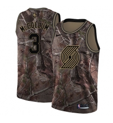 Women's Nike Portland Trail Blazers #3 C.J. McCollum Swingman Camo Realtree Collection NBA Jersey