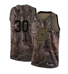Youth Nike Portland Trail Blazers #30 Terry Porter Swingman Camo Realtree Collection NBA Jersey