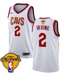 Youth Nike Cleveland Cavaliers #2 Kyrie Irving Swingman White 2018 NBA Finals Bound NBA Jersey - Association Edition