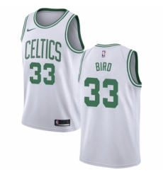 Women's Nike Boston Celtics #33 Larry Bird Authentic White NBA Jersey - Association Edition