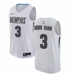 Men's Nike Memphis Grizzlies #3 Shareef Abdur-Rahim Swingman White NBA Jersey - City Edition