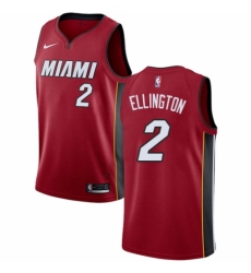 Youth Nike Miami Heat #2 Wayne Ellington Authentic Red NBA Jersey Statement Edition