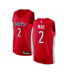 Women's Nike Washington Wizards #2 John Wall Red Swingman Jersey - Earned Edition