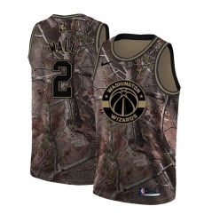 Women's Nike Washington Wizards #2 John Wall Swingman Camo Realtree Collection NBA Jersey