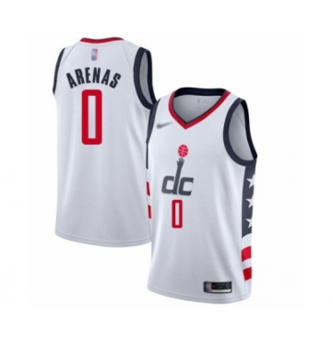 Youth Washington Wizards #0 Gilbert Arenas Swingman White Basketball Jersey - 2019 20 City Edition