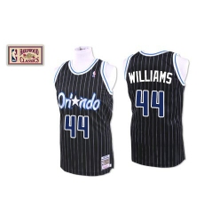 Men's Mitchell and Ness Orlando Magic #44 Jason Williams Authentic Black Throwback NBA Jersey