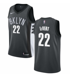 Youth Nike Brooklyn Nets #22 Caris LeVert Authentic Gray NBA Jersey Statement Edition