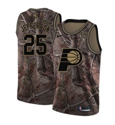 Men's Nike Indiana Pacers #25 Al Jefferson Swingman Camo Realtree Collection NBA Jersey