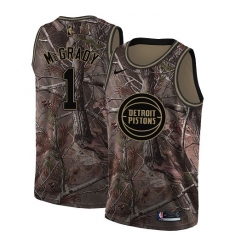 Women's Nike Detroit Pistons #14 Ish Smith Swingman Camo Realtree Collection NBA Jersey
