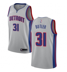 Youth Nike Detroit Pistons #31 Caron Butler Swingman Silver NBA Jersey Statement Edition